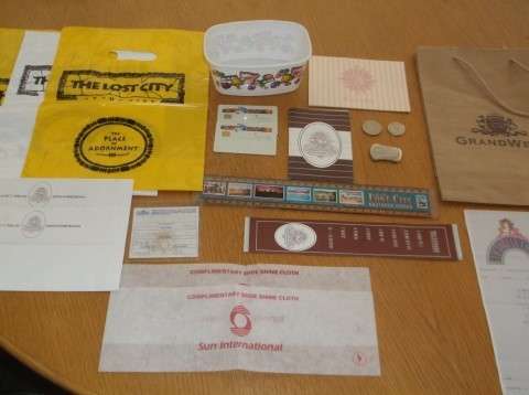 CASINO MEMORABILIA : SUN INTERNATIONAL  / THE CAROUSEL / LOST CITY / BOARDWALK / HEMINGWAYS